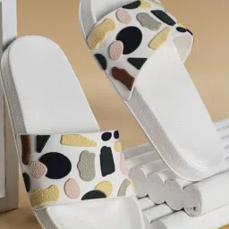 Red Tape Women's Sunnies White Slides-image-80