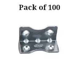 Ebco RA Bracket SS Finish, Stainless Steel 304 Body, Size 20 x 20 mm for Furniture Fittings, RAB2-SS (Pack of 100) image 2