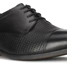 Hush Puppies by Bata Men's PIERCE Black Derby Shoes image 4