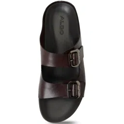 Aldo Men's Dark Brown Slides image 4