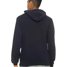 Campus Sutra Navy Hooded Sweatshirt image 2