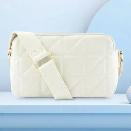 Fastrack White Textured Medium Sling Handbag-picture-17