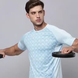 Sporto Men's Instacool Printed Jersey Tee with Side Mesh image 4