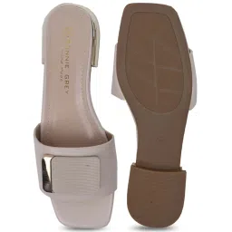 Ronnie Grey Women's Beige Casual Sandals image 4