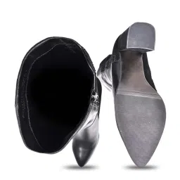 Ronnie Grey Women's Black Casual Booties image 4