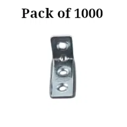 Ebco RA Bracket Zinc White Finish, Size 20 X 40mm for Furniture Fittings, RAB20-40 (Pack of 1000) image 2