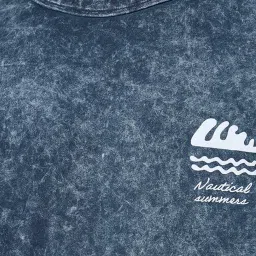 Styli Navy Relaxed Fit Printed Oversized Crew T-Shirt image 4