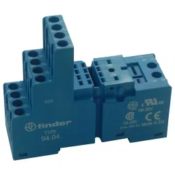 FINDER RELAY SOCKET, DIN RAIL, 250V, 10A, BLUE, 94.04-picture-47
