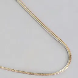 Zavya 925 Silver Versatile Triad Adjustable Triple Tone Chain for Women image 4