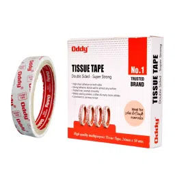 Oddy 24 mm x 6 m length Double Sided Tissue Tape for Art & Craft, TS 2406-picture-37
