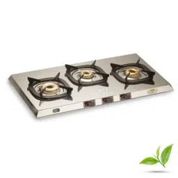 Urban Chef Gas Stove with 3 Burners ( Silver )-image-0