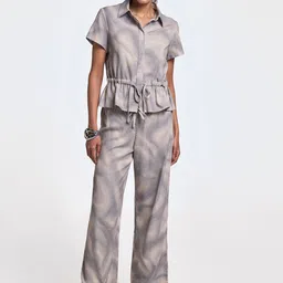 Terra Luna Women Smart Tapered Fit Trousers-image-6