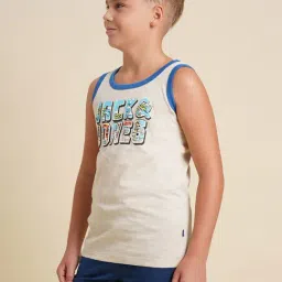 Jack & Jones Junior Boys Whitecap Gray T-shirts image 3