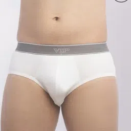 Vip White Cotton Skinny Fit Briefs - Pack Of 6-picture-38