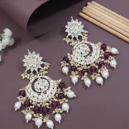 I Jewels Contemporary Chandbalis Earrings-image-17