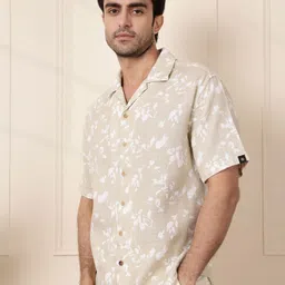 WROGN Men Comfort Floral Opaque Printed Casual Shirt image 3