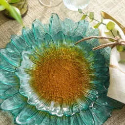 Pure Home and Living Blue Glass Dessert Plates-picture-28