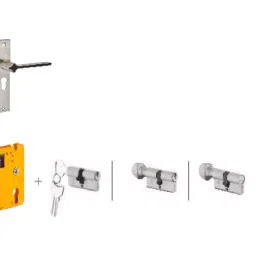 Dorset HL Series -Odiun HL ODI 203 mm(8 Inch) WD Finish Combo Lock Sets With Knob and Key Cylinder (60mm)-picture-22