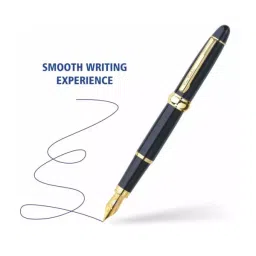 Pierre Cardin President Fountain Pen Glossy Black with Gold Trim, 8901765031624-NIB1 image 3