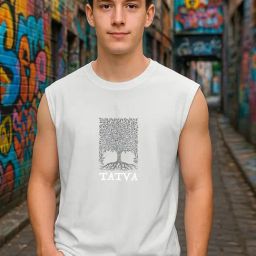 Bewakoof Grey Cotton Boxy Fit Graphic Vest-picture-32