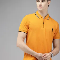 U.S. Polo Assn. Pure Cotton Slim Fit Polo Collar T-shirt-picture-18