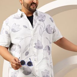 Sztori Men Plus Size Floral Printed Casual Shirt-picture-22