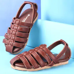 Cute Walk by Babyhug Back Covered Slip on Sandal - Brown-picture-15