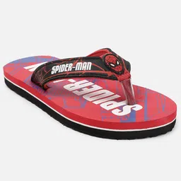 Kidsville Spiderman Print Flip Flops - Red image 3