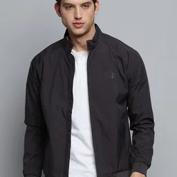 SHOWOFFFF Men Brand Logo Water Resistant Bomber Jacket-picture-38