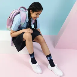 LIBERTY Solid Laced Up School Shoes - White image 5