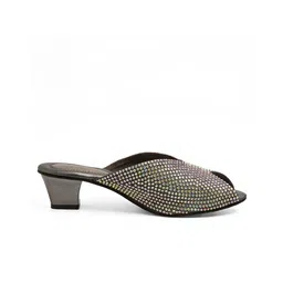 Kneetoes Women Crystalshine Embellished Block Heels image 3