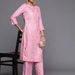 Biba Women Floral Print Kurta with Palazzos-picture-27