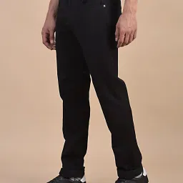 Cantabil Black Regular Fit Solid Jeans image 4