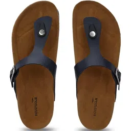 hoversoul Hoversole Men's Navy Cork T-Strap Sandals image 4