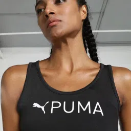 Puma Black Printed Sports Tank Top image 4