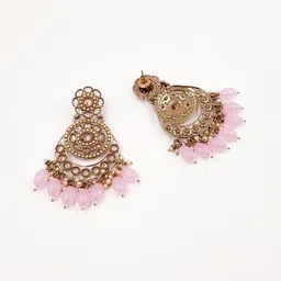 Rhymee Gold-Plated Stones-Studded & Beaded Jewellery Set image 3