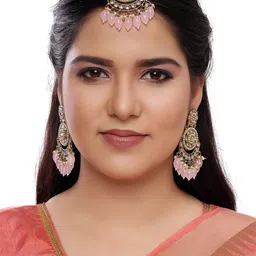 Rhymee Gold-Plated Stones-Studded & Beaded Jewellery Set image 4