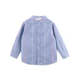 Beebay Kids Blue Striped Shirt-picture-14