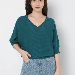 Vero Moda Green Regular Fit Sweater-picture-32
