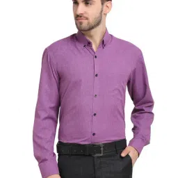 Jainish Purple Cotton Regular Fit Shirt-picture-48