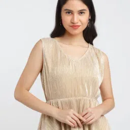 Zink London Golden Striped Peplum Top-picture-28