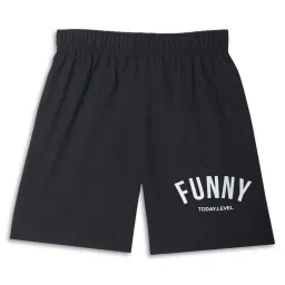 Vimal Jonney Kids Green & Black Printed Shorts (Pack of 2) image 4