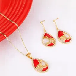 GIVA 925 Sterling Silver Golden Set for Women-image-90