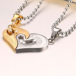 J.S ENTERPRISES Heart Shaped Pendants with Chains-picture-21