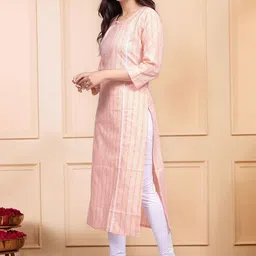 Anouk Rustic Women Striped Kurta image 2