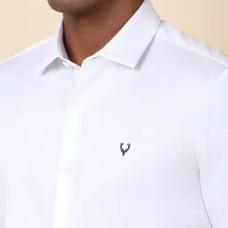 Allen Solly White Cotton Slim Fit Shirt image 4