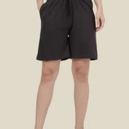 Kryptic Elephant Grey Solid Lounge Shorts-picture-34