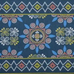 Living Roots Abstract Blue 240 TC Cotton Bedsheet with 2 Pillow Covers image 4