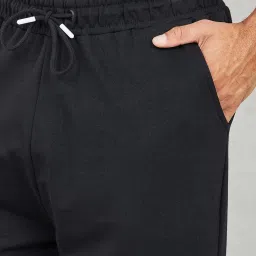 Styli Black Relaxed Fit Oversized Joggers image 4