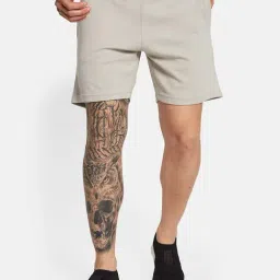 Octave Sand Cotton Regular Fit Shorts-picture-12